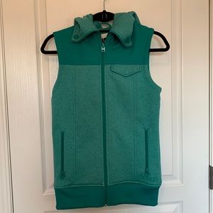 Burton green sleeveless vest hoody
